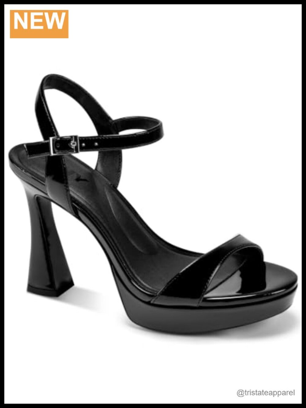 DKNY Cherish Platform Sandal Open Toe Stiletto Ankle Strap Slip On